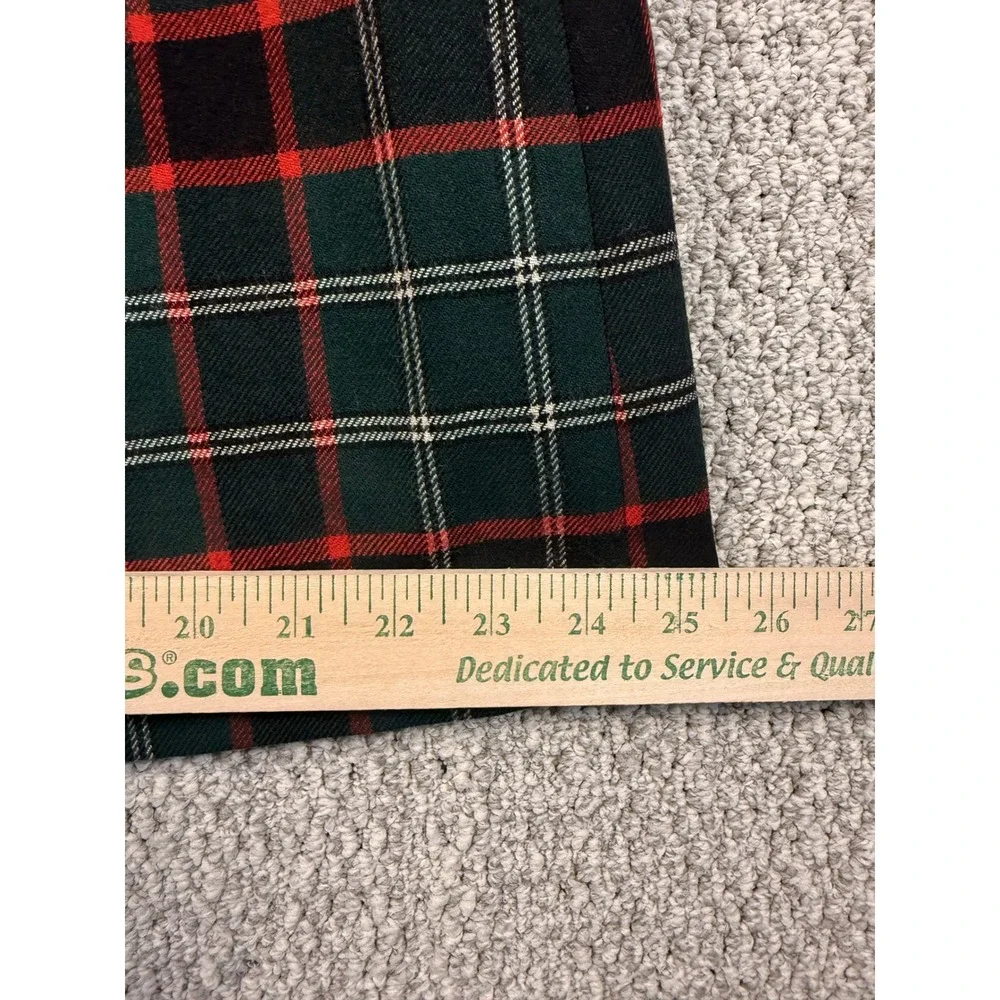 VTG 90s Austin Hill Plaid Wool Skirt Women 10 Tartan Pleated Maxi Academia Prep